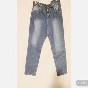 Brazillan Blue Kaba Brand High Rise Skinny Jeans